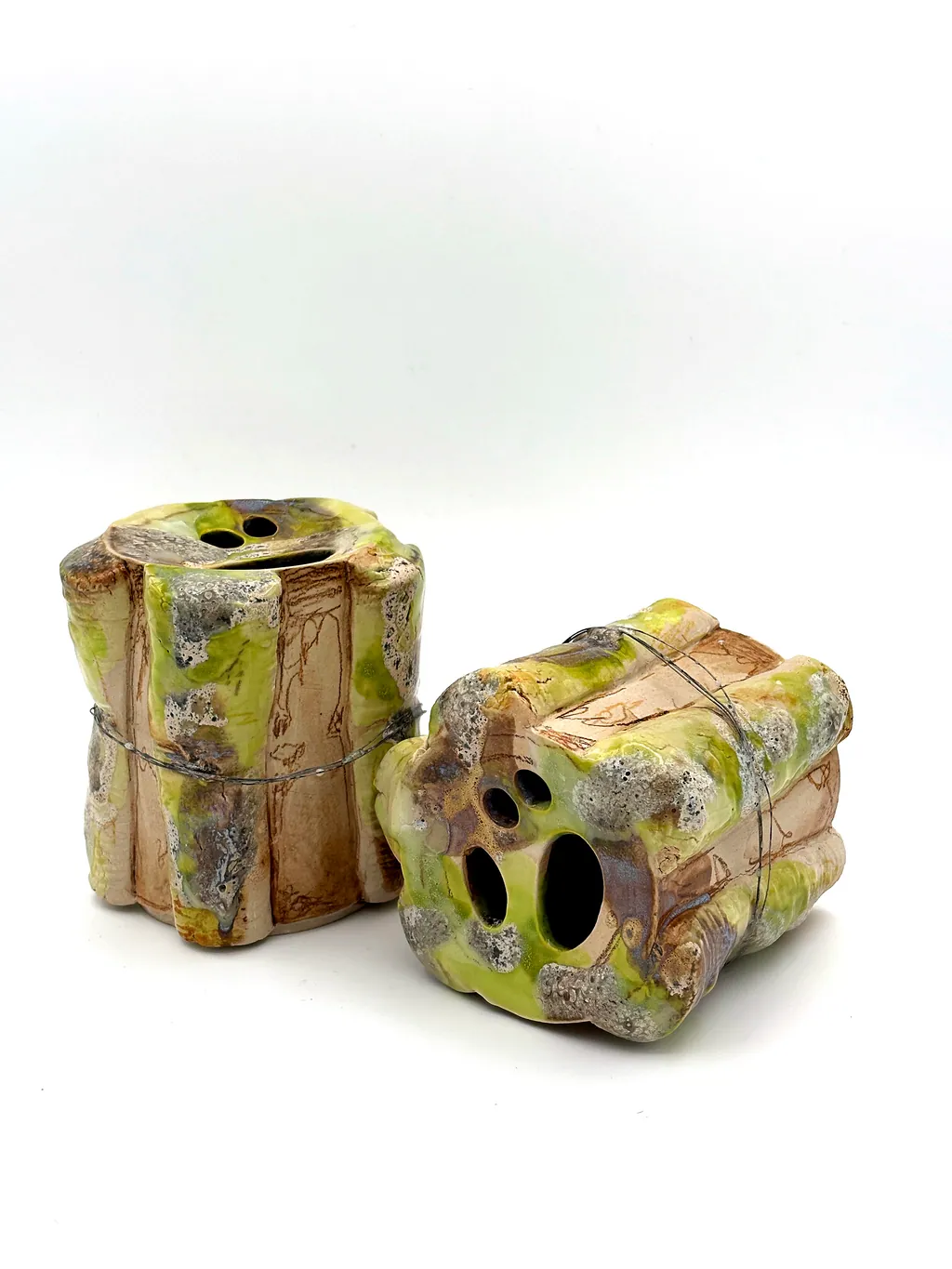 “Bundle of Sticks for Burning 1 & 2”, 2026. From the Spring Awakening series.